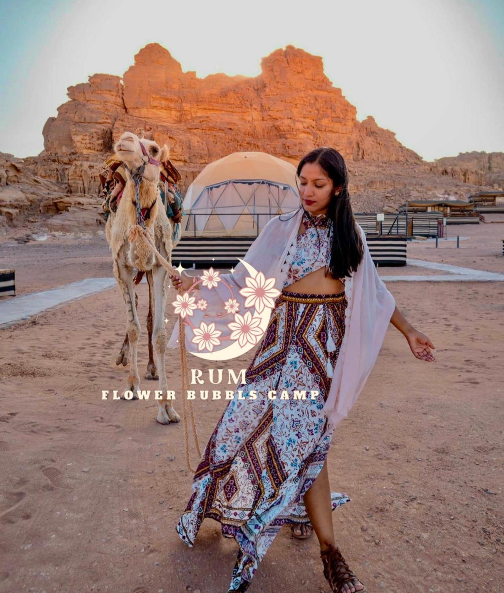 Rum Flower Bubbles Luxury Camp Wadi Rum Exteriér fotografie