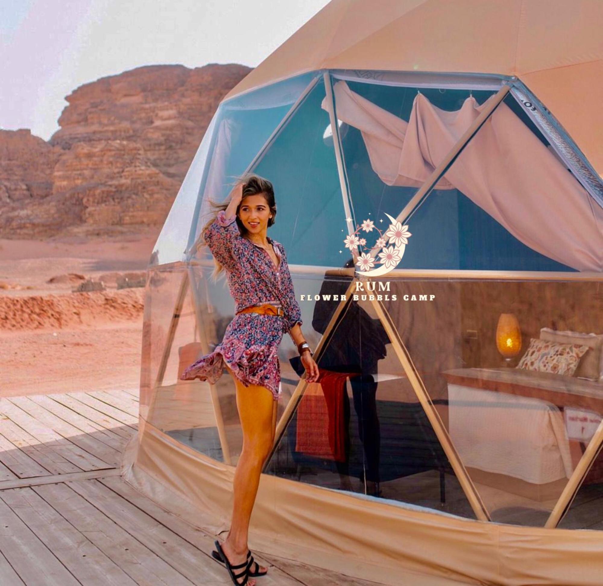 Rum Flower Bubbles Luxury Camp Wadi Rum Exteriér fotografie